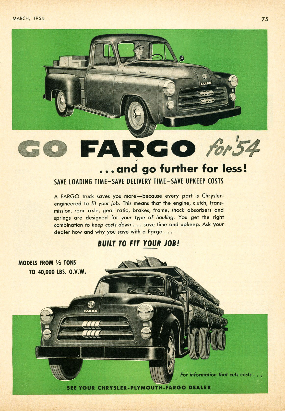 1954 Fargo Truck Canada